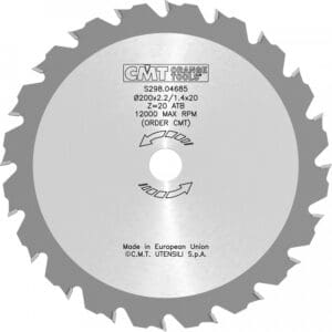 CMT Raivaussahan kovapalaterä 2,2 mm 200 x 20 mm, Z20