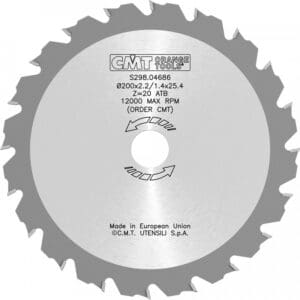 CMT Raivaussahan kovapalaterä 2,2 mm 200 x 25,4 mm, Z20