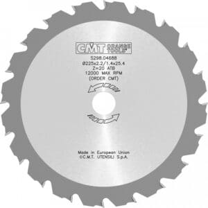 CMT Raivaussahan terä kovapala 2,2 mm 225 x 25,4 mm, Z20