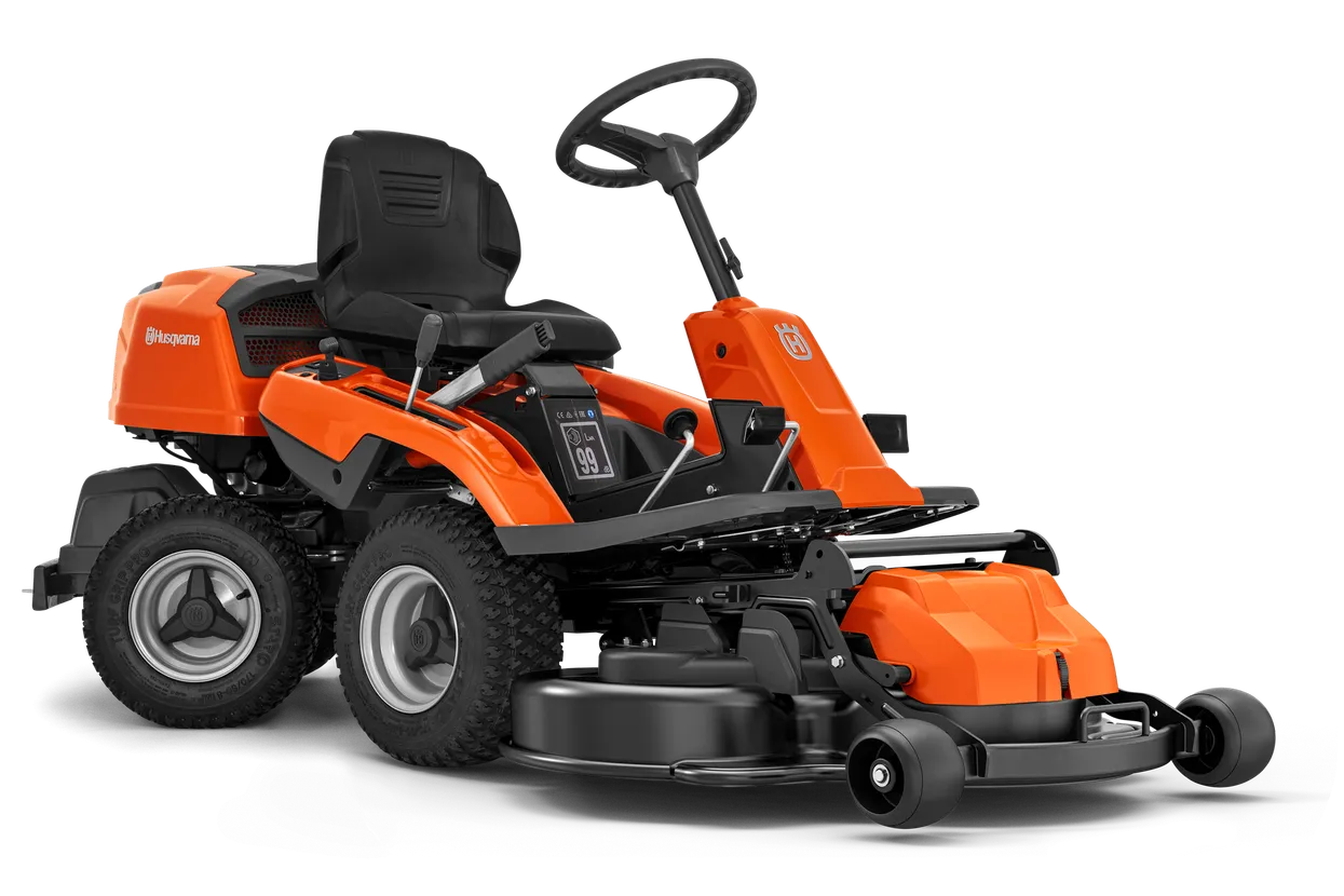 R 214TC, Combi 103, Rider, Husqvarna, Etuleikkuri, Ajoleikkuri, Ajettava ruohonleikkuri,
